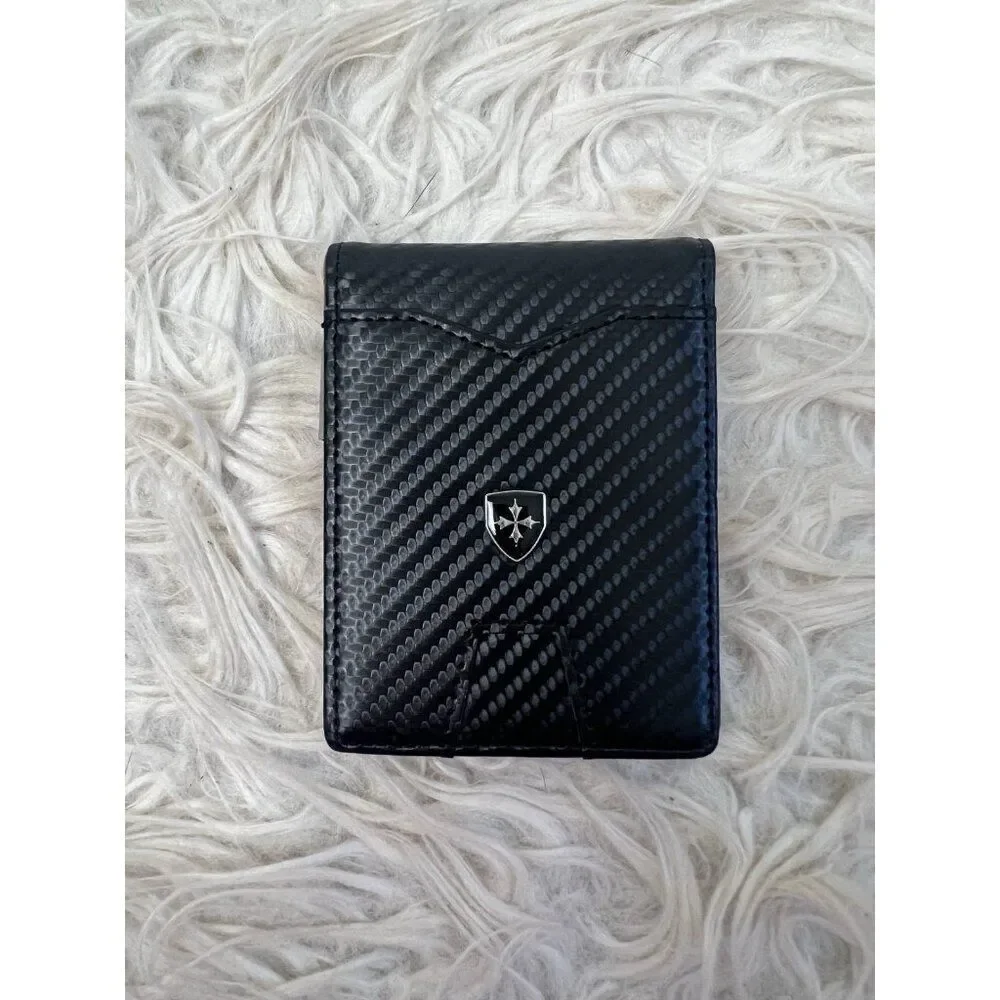 Baellerry Mens Slim Leather Wallet Money Clip AUSTIN RFID Blocking Bifold NWT